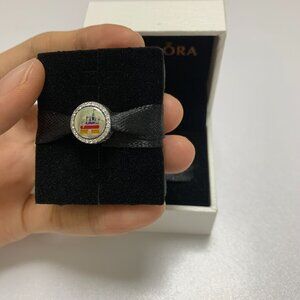 New! Pandora Disney Parks Castle Rainbow Charm My Happy Place Silver s925 ALE